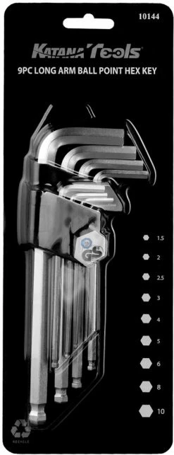 Katana Jeu De Clés à Six Pans Creux 1,5 - 10mm -Vélo Soldes 10144 KATANATOOLS HEX SET NEUES TITELFOTO