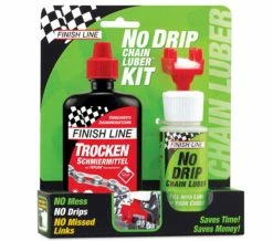 Finish Line No Drip Chain Luber Combo, Y Compris 120ml De Lubrifiant Sec
