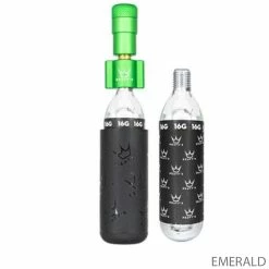Peaty's Gonfleur De Pneu CO2 Holeshot - Road & Gravel (16g) -Vélo Soldes 5060541583818PeatysHoleshotCO2TyreInflator Road Gravel16gemerald3 label