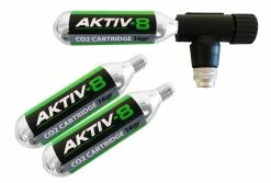 Aktiv-8 Kit De Pompe à CO2, Y Compris 3 Cartouches 16g Avec Filetage