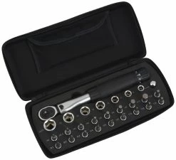 Radon Clé Dynamométrique Comp 1/4" 2-24 Nm + Sélection D'embouts 25 Pièces