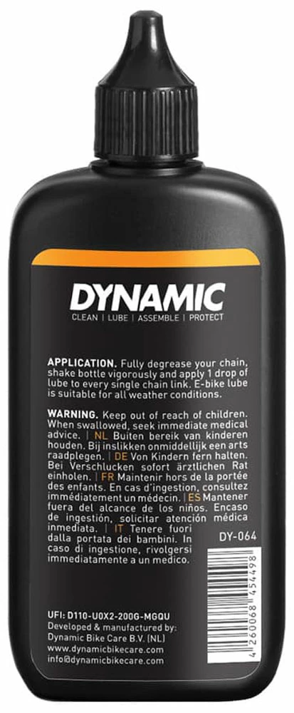Dynamic Lubrifiant Pour Chaîne E-Bike Lube 100ml 4 Dynamic Lubrifiant Pour Chaîne E-Bike Lube 100ml – Image 2