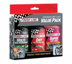 Finish Line Premium Bike Care Value Pack Kit D'entretien 3 X 120ml