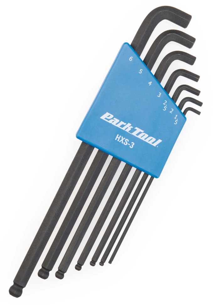Park Tool Jeu De Clés Mâles Coudées Stubby à Six Pans Creux HXS-3 3 Park Tool Jeu De Clés Mâles Coudées Stubby à Six Pans Creux HXS-3