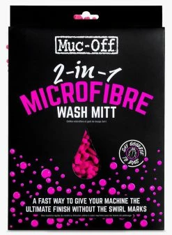 Muc-Off Gant De Nettoyage 2-en-1 Microfibre Wash Mitt -Vélo Soldes Muc Off Microfibre Wash Mitt Reinigungshandschuh MU BRU 2411 3