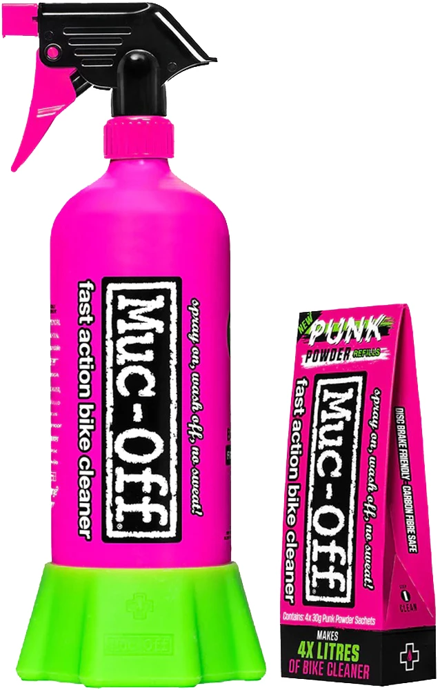 Muc-Off Bottle For Life Bundle + 4- Pack Punk Powder 3 Muc-Off Bottle For Life Bundle + 4- Pack Punk Powder