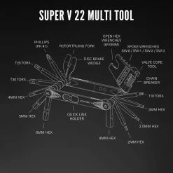Lezyne Super V22 Multitool 7 Lezyne Super V22 Multitool -Vélo Soldes SuperV 22 ExplodedToolDiagrams R1 1800x1800