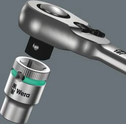 Wera 8000 B Cliquet Zyklop Metal Avec Levier D'inversion, à Carré 3/8" 11 Wera 8000 B Cliquet Zyklop Metal Avec Levier D'inversion, à Carré 3/8" -Vélo Soldes Wera 8000 B Zyklop Metal Knarre 4013288174048 3
