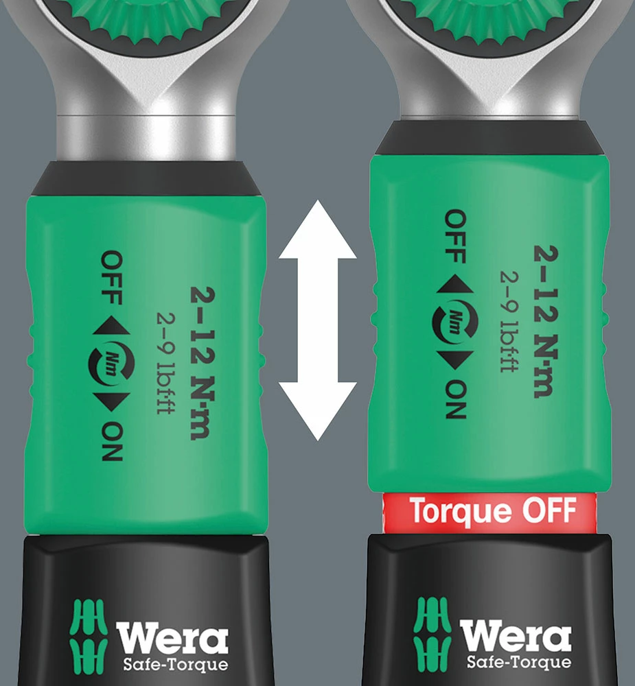 Wera Safe-Torque A1 Set 1 - Clé Dynamométrique 1/4" (2-12Nm) 6 Wera Safe-Torque A1 Set 1 - Clé Dynamométrique 1/4" (2-12Nm) – Image 4