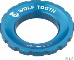 Wolf Tooth Components Centerlock Lockring 11 Wolf Tooth Components Centerlock Lockring -Vélo Soldes Wolf Tooth Centerlock Rotor Lockring Blue 3