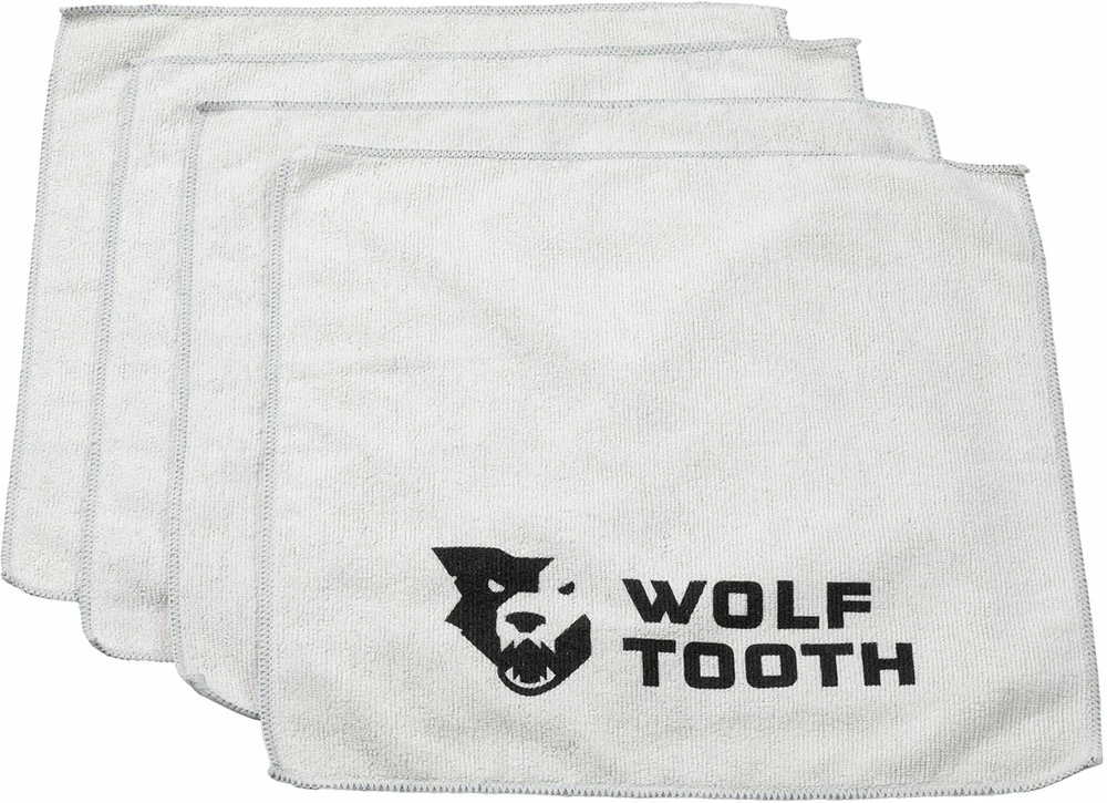 Wolf Tooth Components Chiffon En Microfibres, Paquet De 4 3 Wolf Tooth Components Chiffon En Microfibres, Paquet De 4