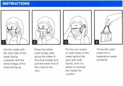 Katana Disposable Face Masks (50 Pieces) -Vélo Soldes katana atemschutz masken 50 stueck 0069 286 29