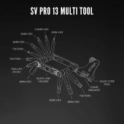 Lezyne SV PRO 13 Multitool 7 Lezyne SV PRO 13 Multitool -Vélo Soldes lezyne 1 MT SVPRO 13T06 SV PRO 13 Multitool 3