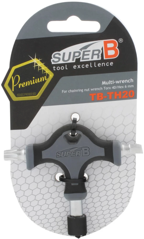 Super B TB-TH20 Outil Pour Vis De Plateau Incl. T40 / Hex 6mm 4 Super B TB-TH20 Outil Pour Vis De Plateau Incl. T40 / Hex 6mm – Image 2